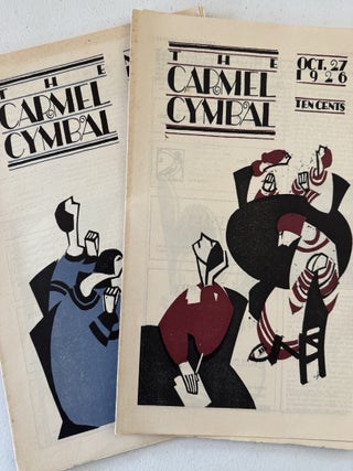 [Robinson Jeffers][Carmel, California] Collection of the Carmel Cymbal and The Carmelite Newspapers, 1926-1932, with letter from Ward Ritchie