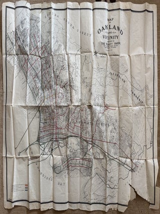 California][Railroad] Map of Oakland and Vicinity--1910