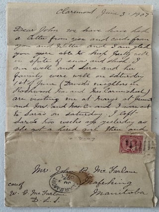 [Dominion Land Survey of Canada][Northwest Rebellion] Correspondence of Work and Camp Life While Surveying Throughout Saskatchewan and Alberta, Canada Throughout the Early 20th Century
