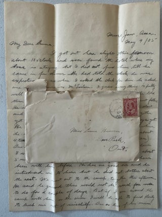 [Dominion Land Survey of Canada][Northwest Rebellion] Correspondence of Work and Camp Life While Surveying Throughout Saskatchewan and Alberta, Canada Throughout the Early 20th Century