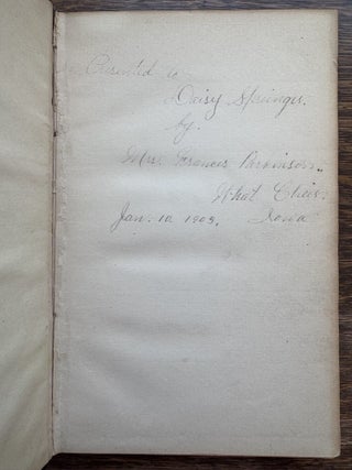 [Inscribed] Some Stray Thoughts in Rhyme