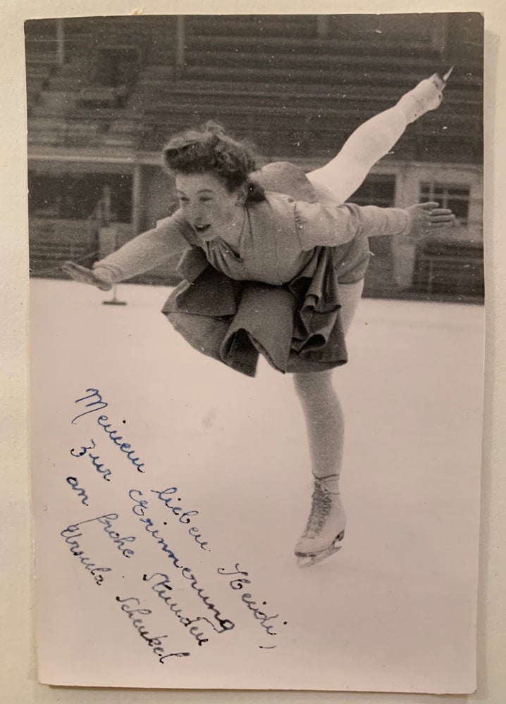 Item #274 Extensive Photo Archive and Expense Account for Swiss Ice Skater Heidi Gustafson nee Pluss--Ice Follies 1957. Heidi Gustafson nee Pluss.