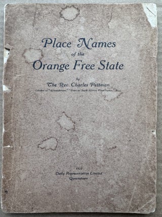 Place Names of the Orange Free State