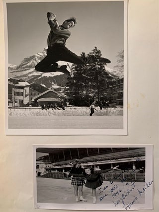 Extensive Photo Archive and Expense Account for Swiss Ice Skater Heidi Gustafson nee Pluss--Ice Follies 1957
