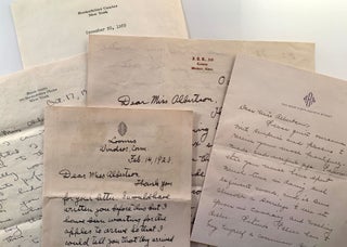 [John D. Rockefeller] Albertson Family Archive of Letters--Rockefeller Family Nurse/Nanny 1920's