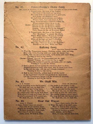 W.C.T.U. Songs