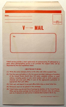 Wessel's V Mail Envo-Letters--24 Combination Sheets and Envelopes with Sleeve