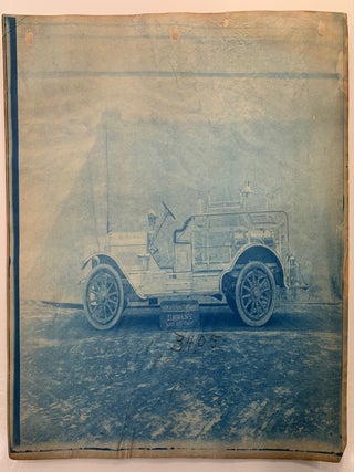 American LaFrance Fire Engine Cyanotype Photo Factory Archive--67 Photographs Early 20th Century.