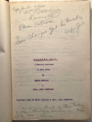John Wallace “Captain Jack” Crawford Archive
