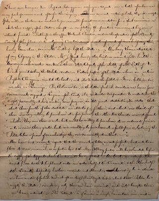 [Religion] Manuscript Letter Regarding the Indiana Bible Society and Their Efforts to Sell Bibles--Indianapolis, Indiana 1830