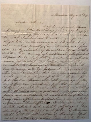 Item #365 Stampless Autograph Letter Signed, Williamstown, Pennsylvania to Bound Brook, New...