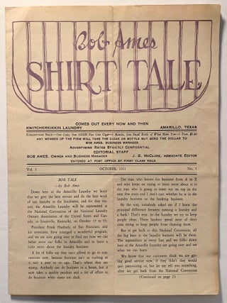 Bob Ames' "Shirt Tale"