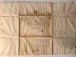 Manuscript Stampless Letter From C. Green of Salisbury, New Hampshire to Josiah Green, Charlestown, Massachusetts July 1843