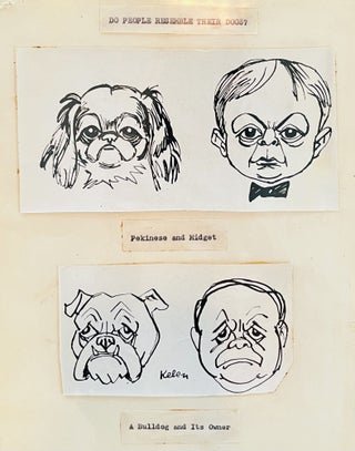 Item #394 Archive of Essayist and Caricaturist Emery Kelen. Emery and Betty Kelen