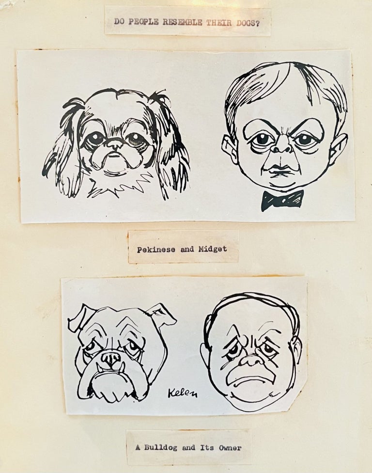 Item #394 Archive of Essayist and Caricaturist Emery Kelen. Emery and Betty Kelen.