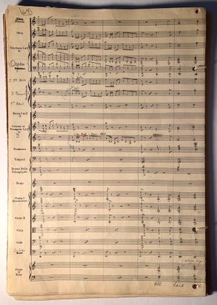 [Frederick Stark] [Disney] Autograph Manuscript Arrangement for "Tchaikovsky's Overture Solenelle from the 1812 Overture"