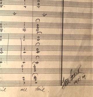 [Frederick Stark] [Disney] Autograph Manuscript Arrangement for "Tchaikovsky's Overture Solenelle from the 1812 Overture"