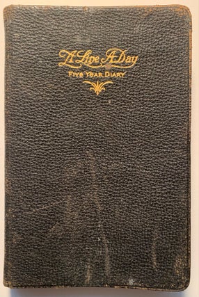 Item #453 [Zane Grey] Line A Day Five Year Diary 1934-1939 Romer Zane Grey. Romer Zane Grey