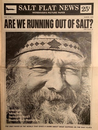 Item #507 Salt Flat News--Wendover's Picture Paper. Richard Menzies, Richard Goldberger