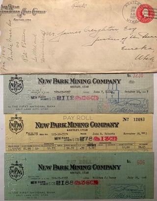 Utah Mining] Extensive Collection of Early 20th Century Utah Mining Letters and Letterheads,...