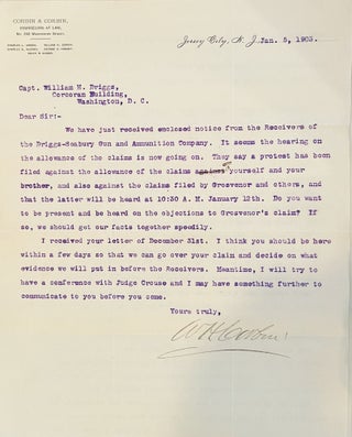Archive of Naval Commander, Inventor and Ordnance Supplier W.H. Driggs