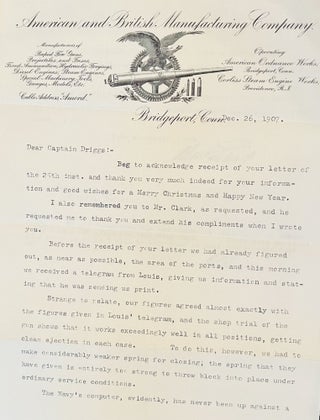 Archive of Naval Commander, Inventor and Ordnance Supplier W.H. Driggs