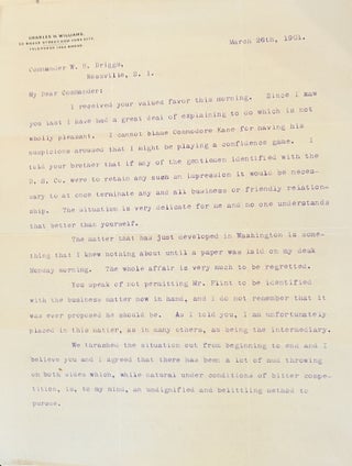 Archive of Naval Commander, Inventor and Ordnance Supplier W.H. Driggs