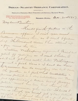Archive of Naval Commander, Inventor and Ordnance Supplier W.H. Driggs