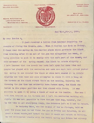 Archive of Naval Commander, Inventor and Ordnance Supplier W.H. Driggs