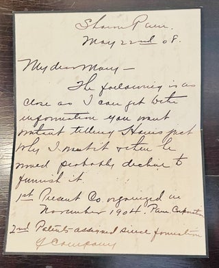 Archive of Naval Commander, Inventor and Ordnance Supplier W.H. Driggs
