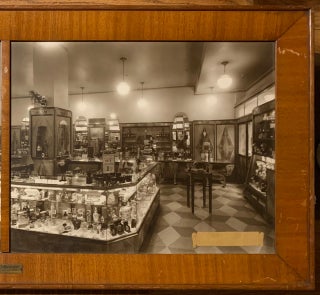 Panoramic Showroom Photo of Shapero's Department Store Showcasing Display Cases of Quincy Quipment, Quincy, Illinois