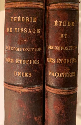 Item #57 Etude et Decomposition des Etoffes Faconnes and Theorie De Tissage--Decomposition des...
