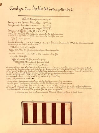 Etude et Decomposition des Etoffes Faconnes and Theorie De Tissage--Decomposition des Etoffes Unies