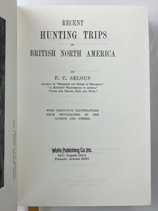 Recent Hunting Trips in British North America