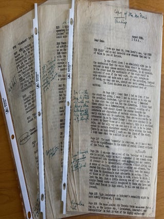 Archive of letters concerning the publishing of Evan J. David&rsquo;s novel &ldquo;As Runs The Glass&rdquo;. Evan J. David.