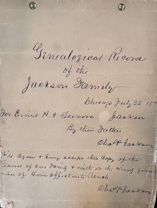 [California] Charles P. Jackson Family Archive