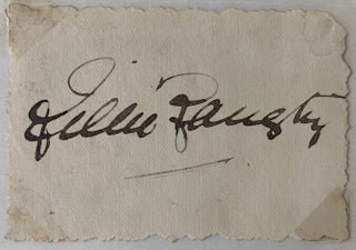 Item #736 Lillie Langtry Signature on Calling Card. Lillie Langtry