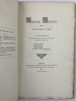 Fresh Woods and Pastures New