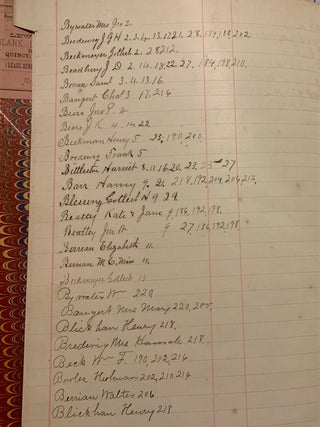 Item #857 E.F.M.F. Insurance Company Ledger 1879-1929 Ellington, Illinois with Ephemera