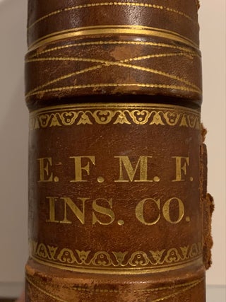 E.F.M.F. Insurance Company Ledger 1879-1929 Ellington, Illinois with Ephemera