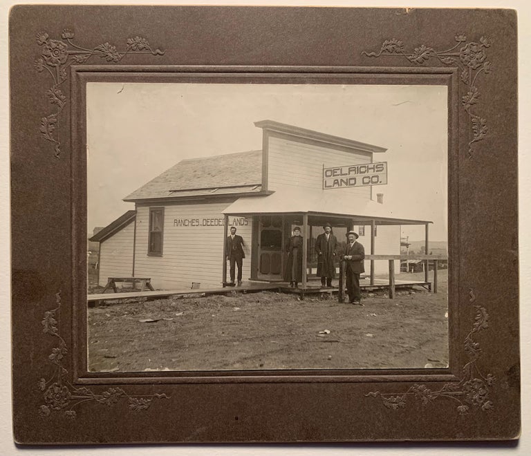 Item #892 [Land Promotional] Oelrichs Land Co. Oelrichs, South Dakota circa 1909 Photo on Board