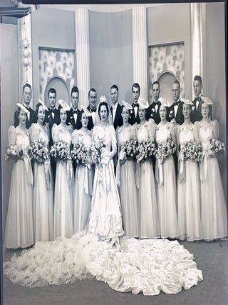 Item #919 Massive Collection of 473 Wedding Photo (circa late 1940's to 50's) Celluloid Negatives