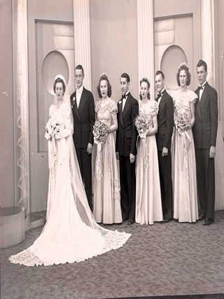 Massive Collection of 473 Wedding Photo (circa late 1940's to 50's) Celluloid Negatives