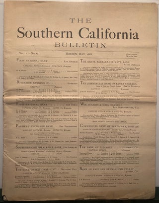 Item #962 [Land Promotional] Southern California Bulletin Vol. 1 No. 9 Boston, May 1888