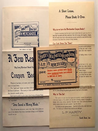 Item #965 Hardy's Ideal Indexed Coupon Book and Office Supply Promotional Packet--1900