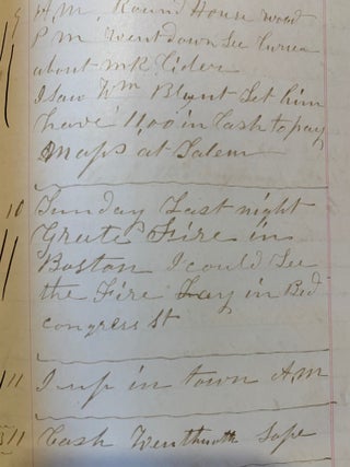 Manuscript Daybook, Ledger and Diary for B.G. Boardman, Haverhill, Massachusetts--October 1872-July 1876