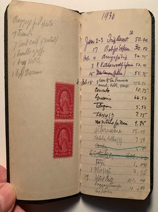 Zane Grey's 1930 Expense Book