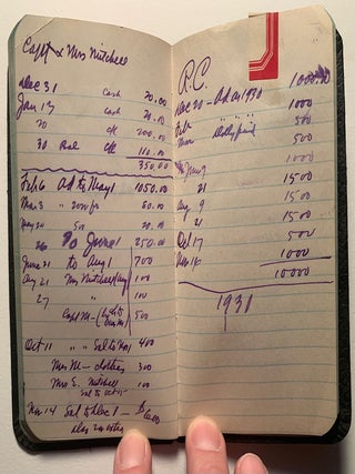 Zane Grey's 1930 Expense Book