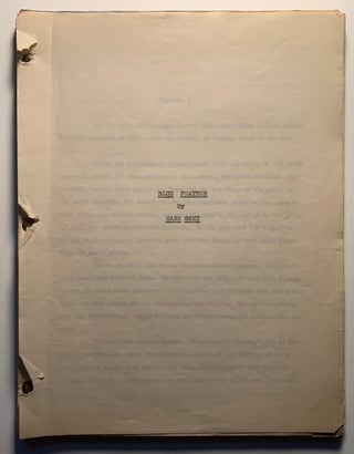 Item #993 Blue Feather--Typed Carbon Manuscript with Corrections. Zane Grey