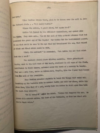 Blue Feather--Typed Carbon Manuscript with Corrections